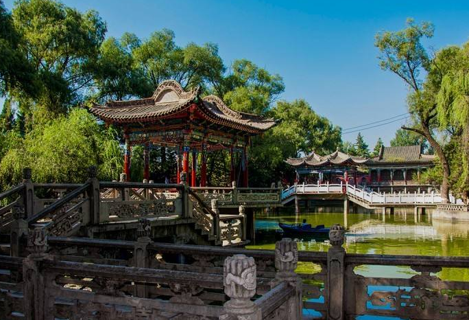 江南式古建園林"塞上明珠"之稱的臨夏紅園-皇家園林_古建中國